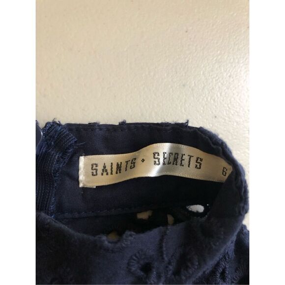 SAINTS SECRETS SANGLAISE EMBROIDERED TURTLENECK DRESS SZ6 - Picture 14 of 14